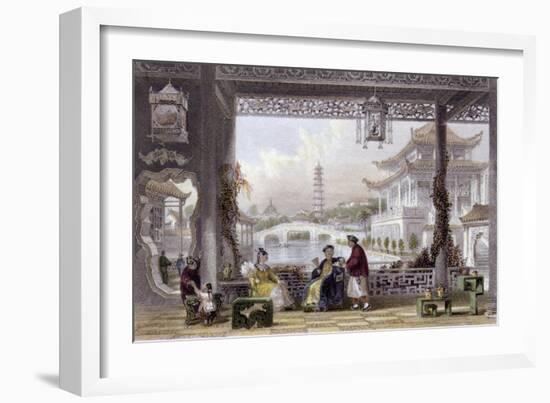 Pavilion Gardens Mandarin-Thomas Allom-Framed Art Print