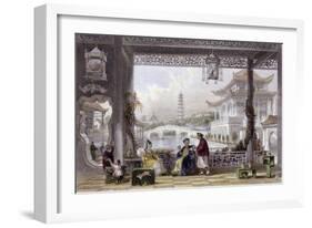 Pavilion Gardens Mandarin-Thomas Allom-Framed Art Print