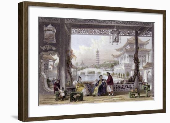 Pavilion Gardens Mandarin-Thomas Allom-Framed Art Print