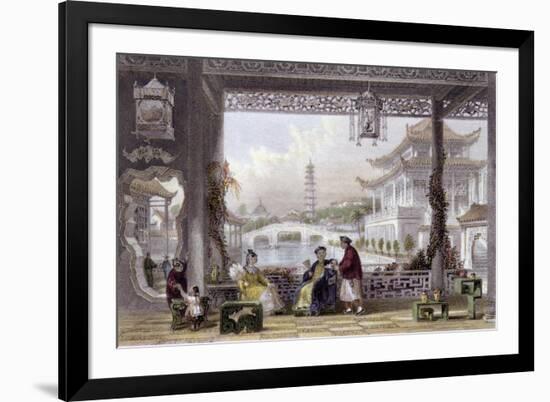 Pavilion Gardens Mandarin-Thomas Allom-Framed Premium Giclee Print