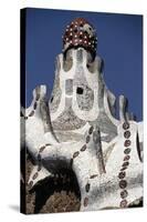 Pavilion, Guell Park-null-Stretched Canvas
