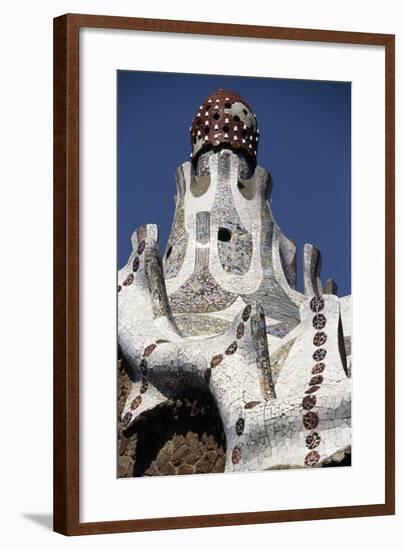 Pavilion, Guell Park-null-Framed Giclee Print