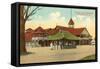 Pavilion, Lake Massabesic, Manchester, New Hampshire-null-Framed Stretched Canvas