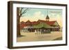 Pavilion, Lake Massabesic, Manchester, New Hampshire-null-Framed Art Print