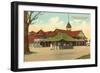 Pavilion, Lake Massabesic, Manchester, New Hampshire-null-Framed Art Print