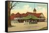 Pavilion, Lake Massabesic, Manchester, New Hampshire-null-Framed Stretched Canvas