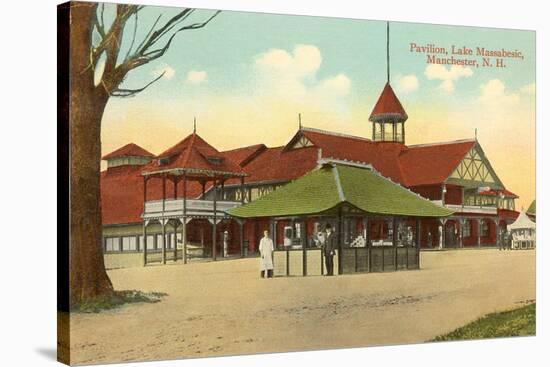 Pavilion, Lake Massabesic, Manchester, New Hampshire-null-Stretched Canvas