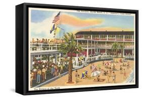 Pavilion, Myrtle Beach, South Carolina-null-Framed Stretched Canvas