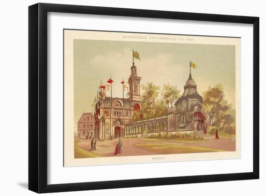 Pavilion of Brazil, Exposition Universelle 1889, Paris-null-Framed Giclee Print