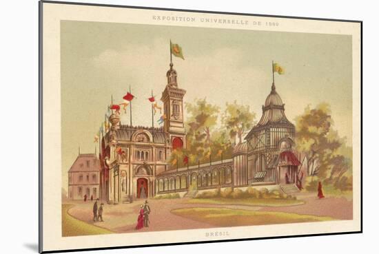 Pavilion of Brazil, Exposition Universelle 1889, Paris-null-Mounted Giclee Print
