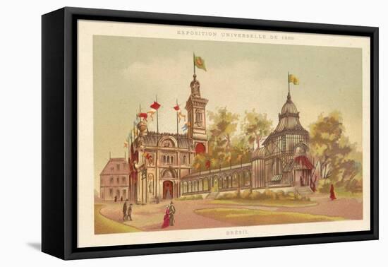 Pavilion of Brazil, Exposition Universelle 1889, Paris-null-Framed Stretched Canvas