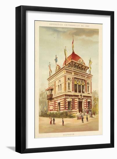 Pavilion of El Salvador, Exposition Universelle 1889, Paris-null-Framed Giclee Print