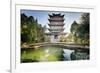 Pavilion of Everlasting Clarity with Emerald Pool, Lijiang, Yunnan, China, Asia-Andreas Brandl-Framed Photographic Print