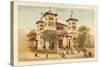 Pavilion of Monaco, Exposition Universelle 1889, Paris-null-Stretched Canvas