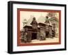 Pavilion of Nicaragua and Base of the Eiffel Tower, Paris Exposition, 1889-null-Framed Giclee Print