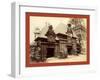 Pavilion of Nicaragua and Base of the Eiffel Tower, Paris Exposition, 1889-null-Framed Giclee Print