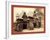 Pavilion of Nicaragua and Base of the Eiffel Tower, Paris Exposition, 1889-null-Framed Giclee Print