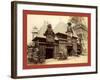 Pavilion of Nicaragua and Base of the Eiffel Tower, Paris Exposition, 1889-null-Framed Giclee Print