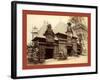 Pavilion of Nicaragua and Base of the Eiffel Tower, Paris Exposition, 1889-null-Framed Giclee Print