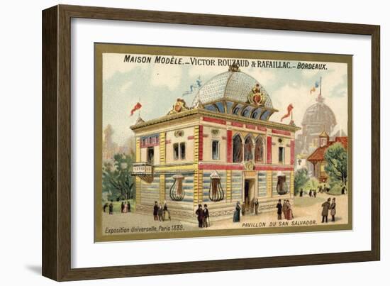 Pavilion of San Salvador, Exposition Universelle, Paris, 1889-null-Framed Giclee Print