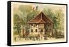 Pavilion of Senegal, Exposition Universelle 1889, Paris-null-Framed Stretched Canvas