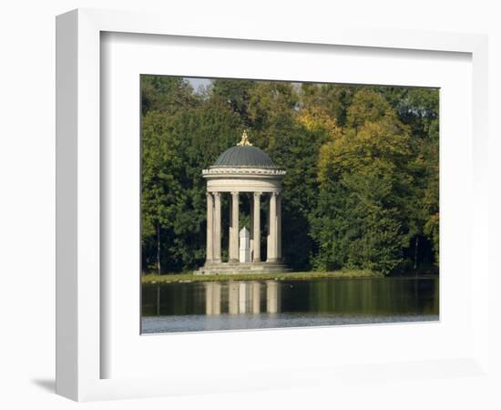 Pavilion or Folly in Grounds of Schloss Nymphenburg, Munich (Munchen), Bavaria (Bayern), Germany-Gary Cook-Framed Photographic Print