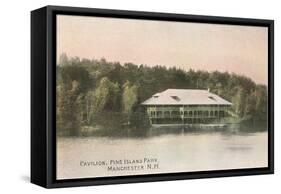 Pavilion, Pine Island, Manchester, New Hampshire-null-Framed Stretched Canvas