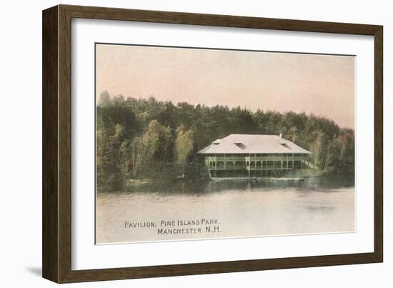 Pavilion, Pine Island, Manchester, New Hampshire-null-Framed Art Print