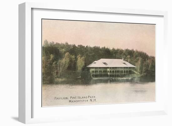 Pavilion, Pine Island, Manchester, New Hampshire-null-Framed Art Print