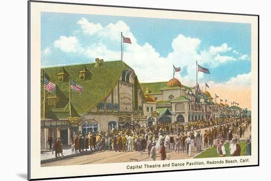 Pavilion, Redondo Beach-null-Mounted Art Print