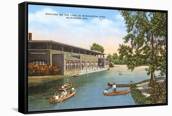 Pavilion, Washington Park, Milwaukee, Wisconsin-null-Framed Stretched Canvas