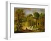 Pavilion with Cascade, 1760-Hubert Robert-Framed Giclee Print