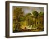 Pavilion with Cascade, 1760-Hubert Robert-Framed Giclee Print