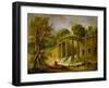 Pavilion with Cascade, 1760-Hubert Robert-Framed Giclee Print