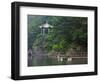 Pavilion with Lake in the Mountain, Tiantai Mountain, Zhejiang Province, China-Keren Su-Framed Photographic Print