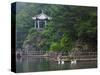 Pavilion with Lake in the Mountain, Tiantai Mountain, Zhejiang Province, China-Keren Su-Stretched Canvas