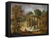 Pavilion with the Cascade, 1760-Hubert Robert-Framed Stretched Canvas