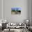 Pavilion with View of the Sea at Hanbury Botanic Gardens near Ventimiglia, Italy-null-Stretched Canvas displayed on a wall