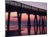 Pavillion and Pier, Tybee Island, Georgia, USA-Joanne Wells-Mounted Photographic Print