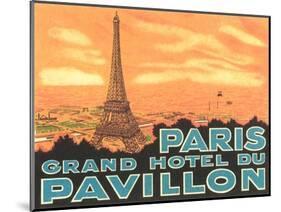 Pavillon Hotel, Paris-null-Mounted Art Print