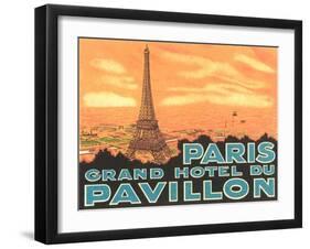 Pavillon Hotel, Paris-null-Framed Art Print