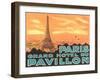 Pavillon Hotel, Paris-Found Image Press-Framed Giclee Print