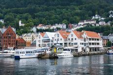 Cityscape of Bergen, Norway-Pavlo Kolotenko-Mounted Photographic Print