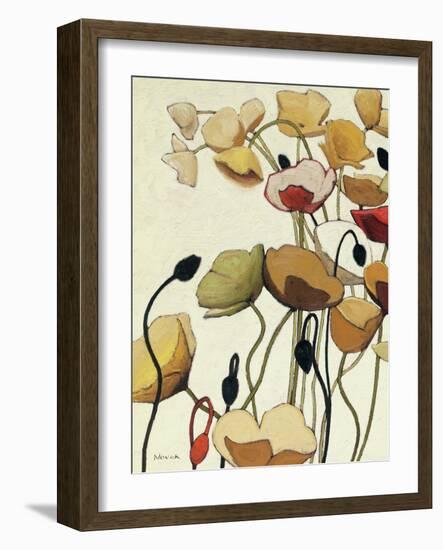 Pavots Ondule I-Shirley Novak-Framed Art Print