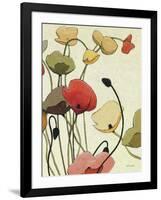 Pavots Ondule II-Shirley Novak-Framed Art Print