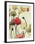 Pavots Ondule II-Shirley Novak-Framed Art Print