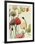 Pavots Ondule II-Shirley Novak-Framed Art Print