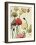 Pavots Ondule II-Shirley Novak-Framed Art Print