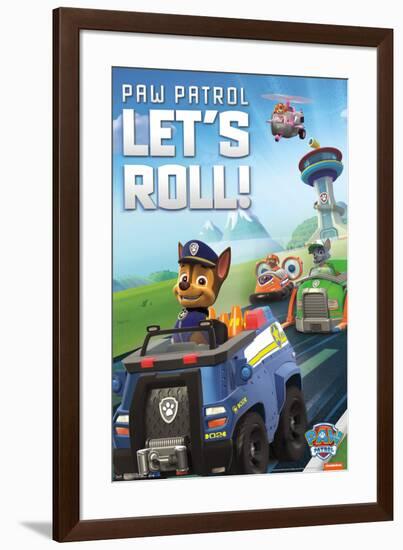 Paw Patrol- Let'S Roll-null-Framed Poster