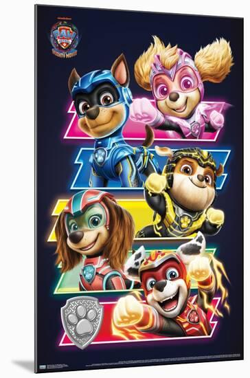 Paw Patrol: The Mighty Movie - Bars-Trends International-Mounted Poster